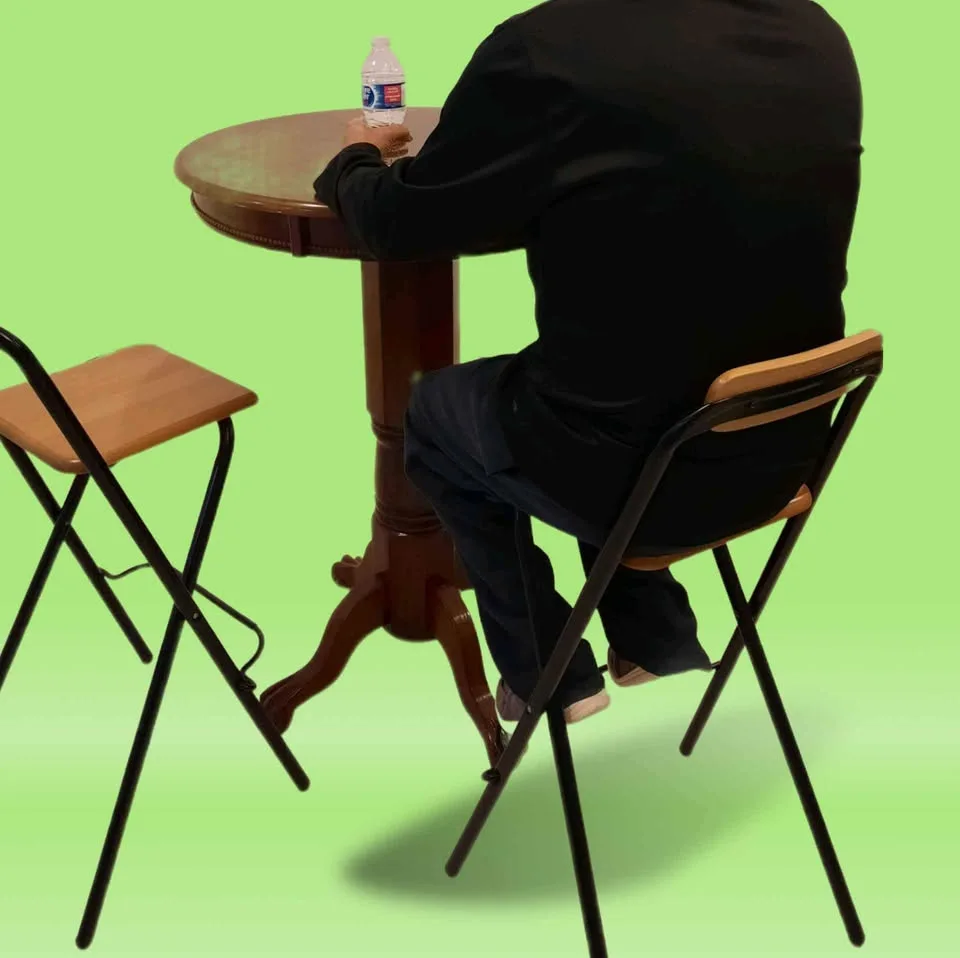 Round Wooden Pub Pedestal Table - 43" Height image indicator(4)