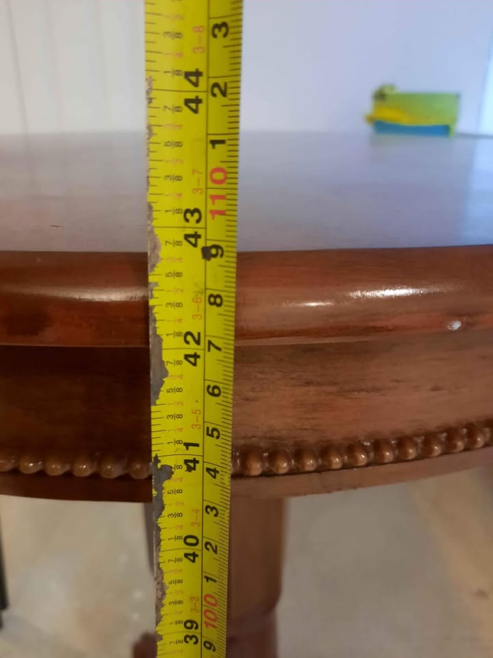 Round Wooden Pub Pedestal Table - 43" Height - photo 5