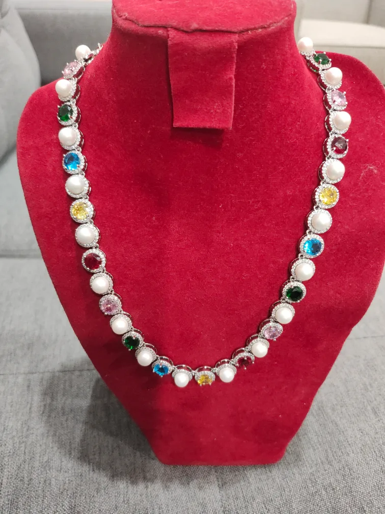 Pearl & Multi-Gemstone Necklace image indicator(3)