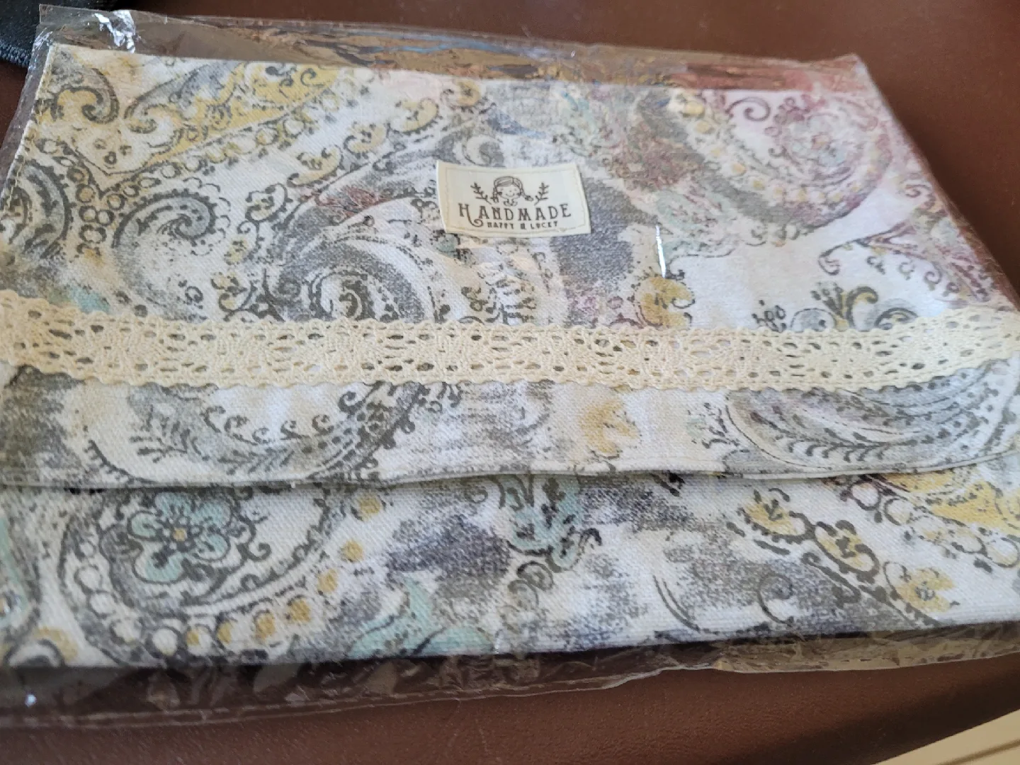 Handmade Happy & Lucky Clutch