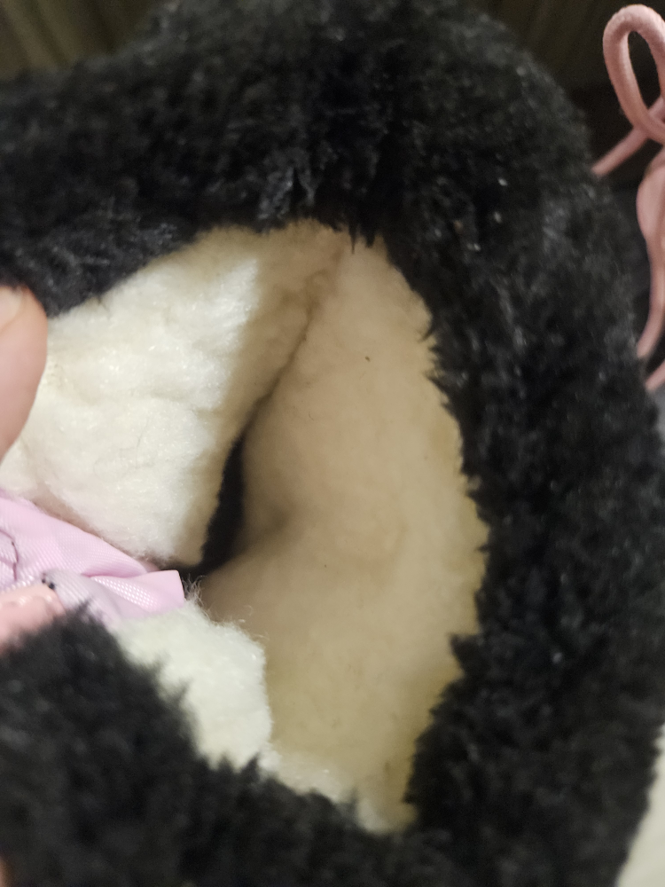 Lilly Pink & Black Winter Boots - Size 5 - photo 4