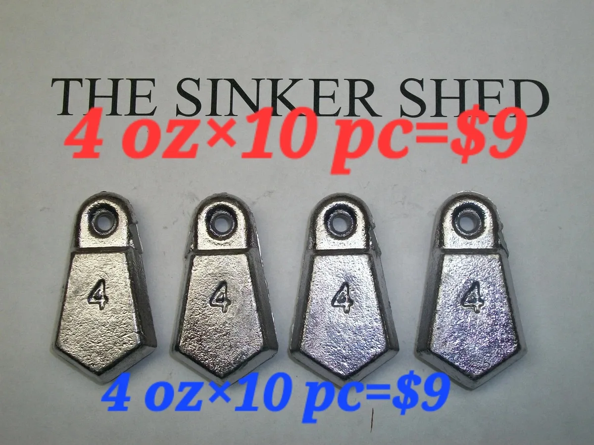 10 Fishing Weights(4oz sinkers) thumbnail