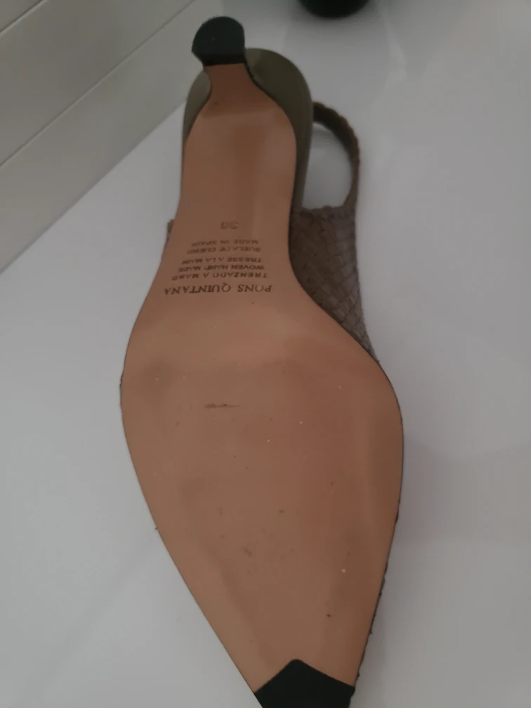Pons Quintana Leather Slingback Heels - Size 6 - photo 2