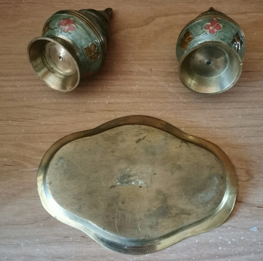 Brass Incense Holder With Tray image indicator(3)