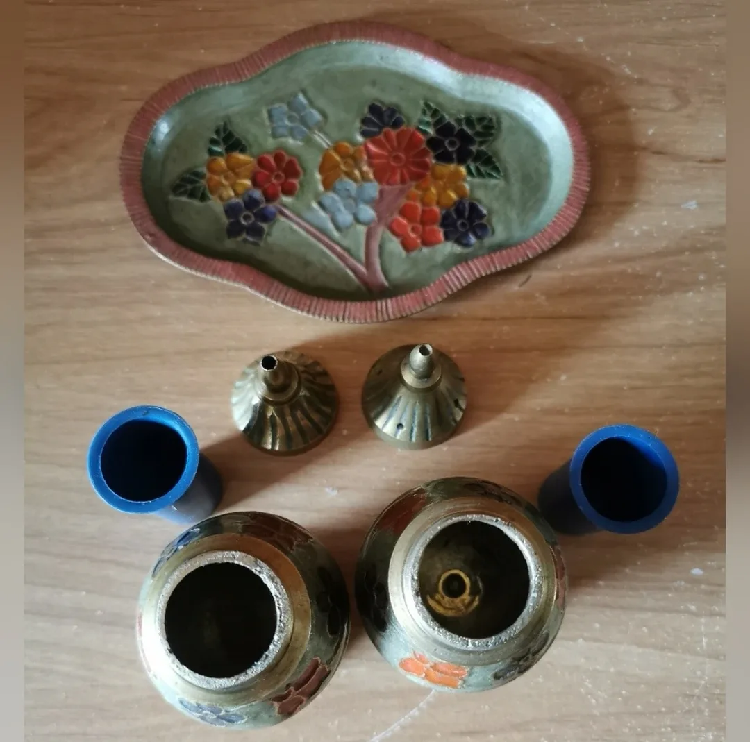 Brass Incense Holder With Tray image indicator(5)