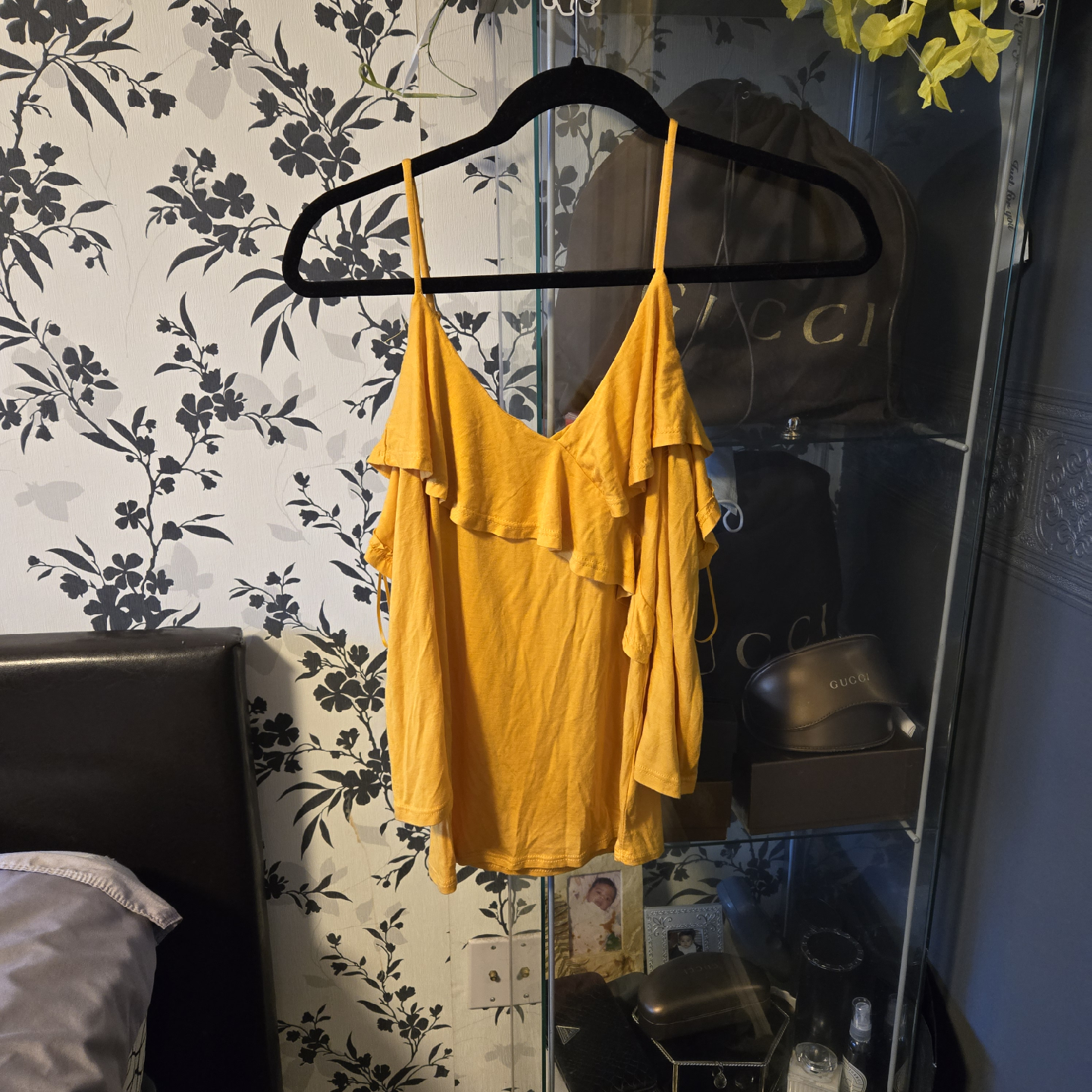 U2B Yellow Ruffle Tank Top - Size Small - photo 5