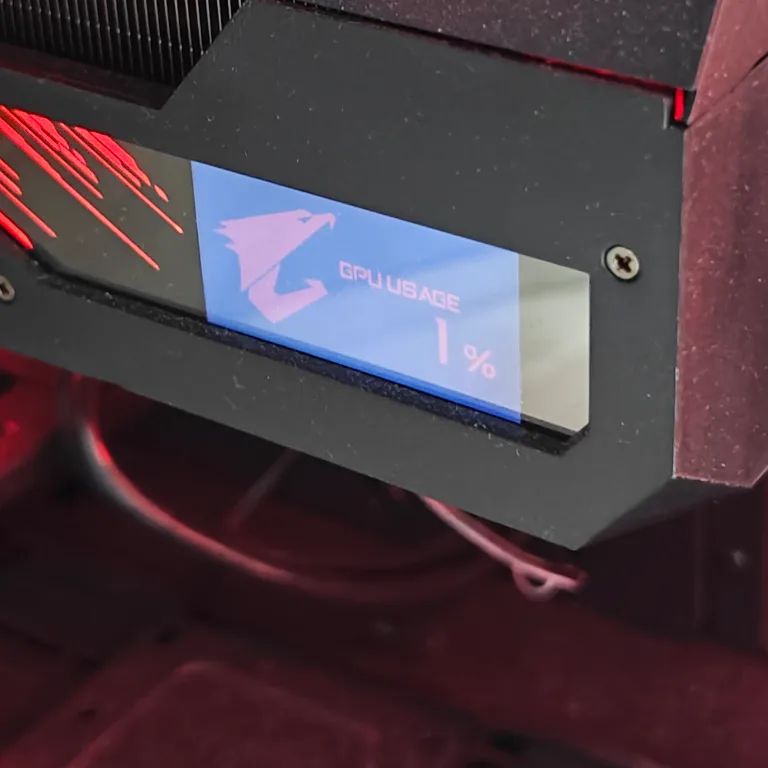 RTX 3080 Ti Aorus Master GPU with built-in display image indicator(3)