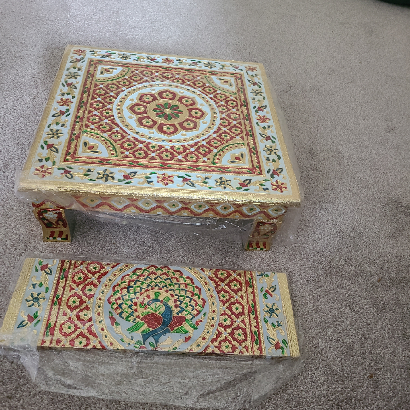 Decorative Pooja Chowki Set