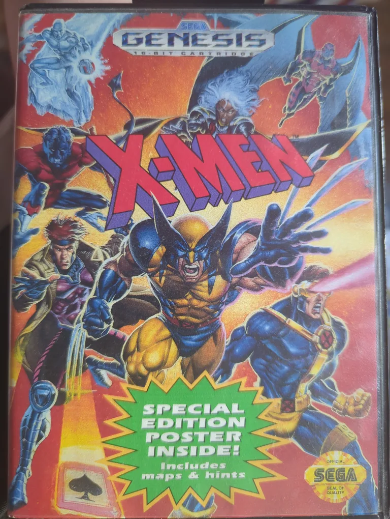 X-Men Sega Genesis 16-Bit Cartridge thumbnail