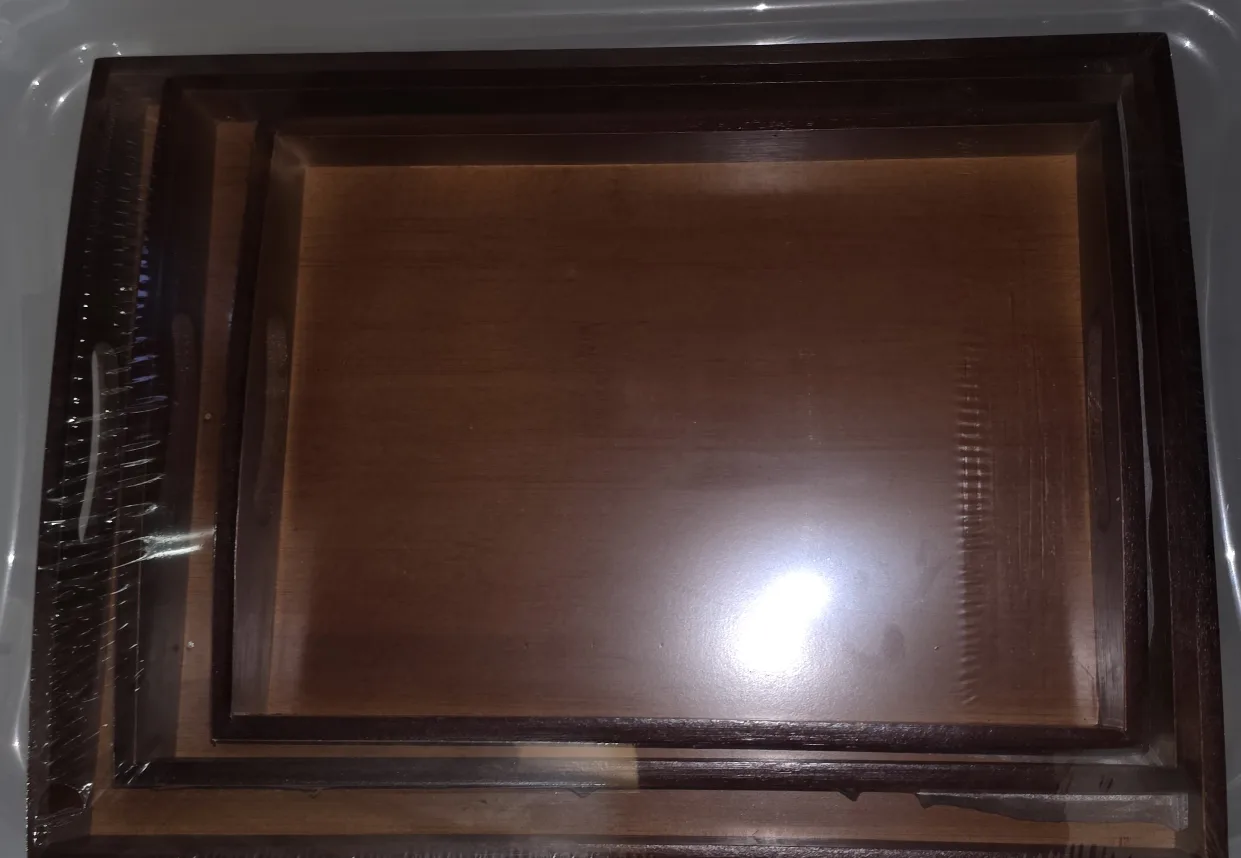 Brand New - Wooden Trays Set - 3 Sizes image indicator(2)