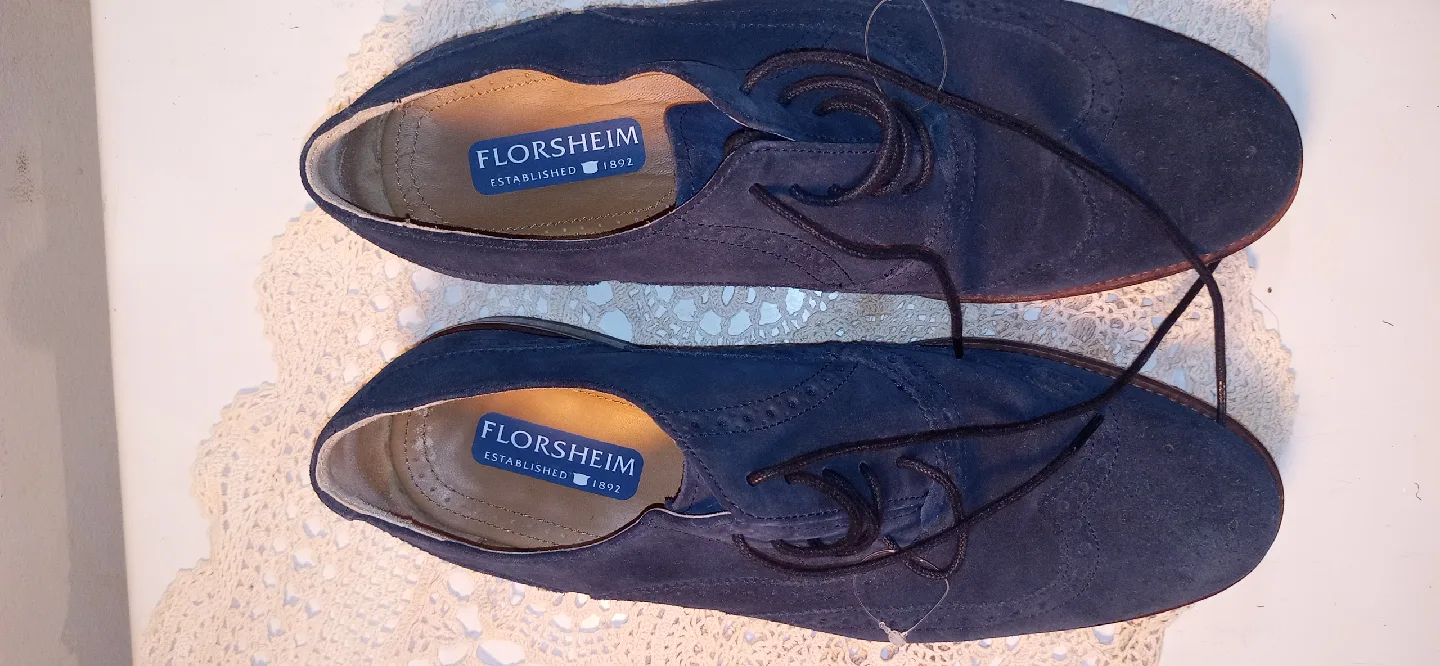 Florsheim Blue Suede Oxford Shoes image indicator(4)