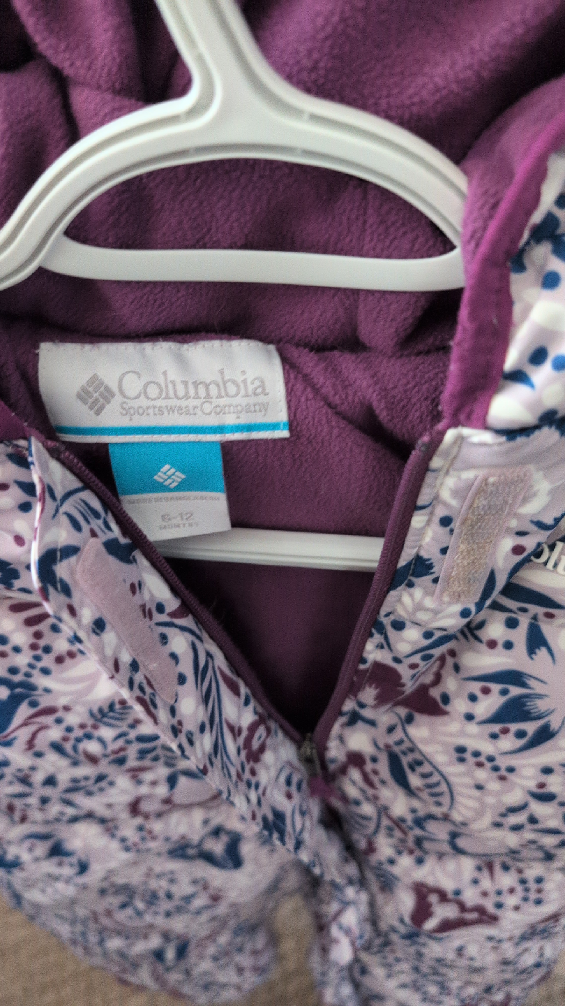 Columbia 6-12 Months Purple Fleece Snowsuit - photo 2