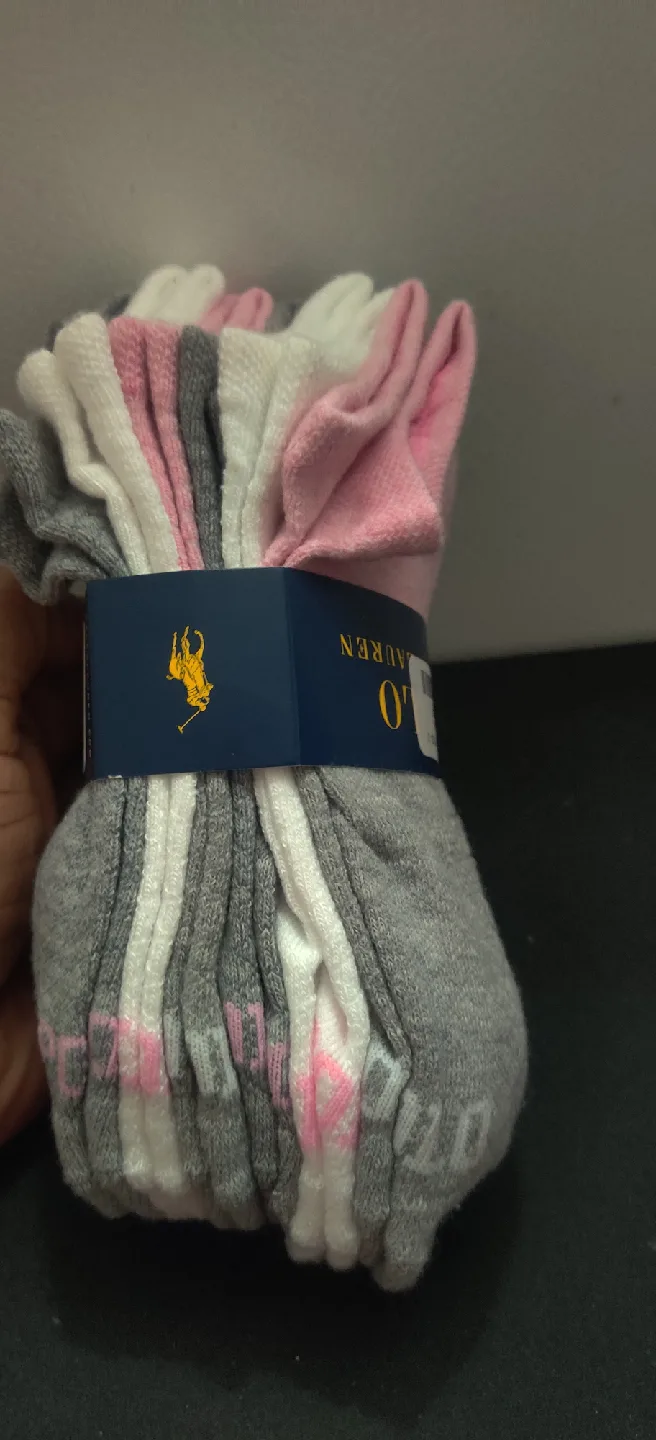 Ralph Lauren Socks - Pink, White, Grey thumbnail