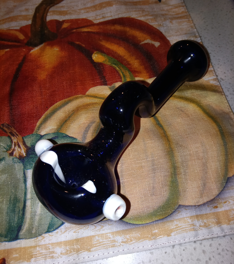 Double blown glass Tobacco pipe - photo 2