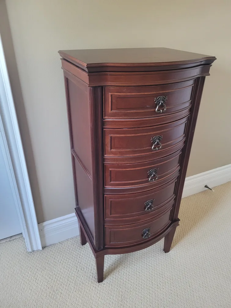 Jewelry Armoire - Tall Chest with Drawers thumbnail