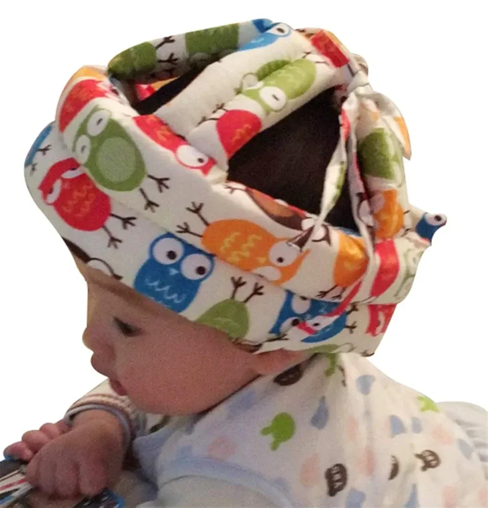 Baby Head Protector Helmet - Owl Print image indicator(4)