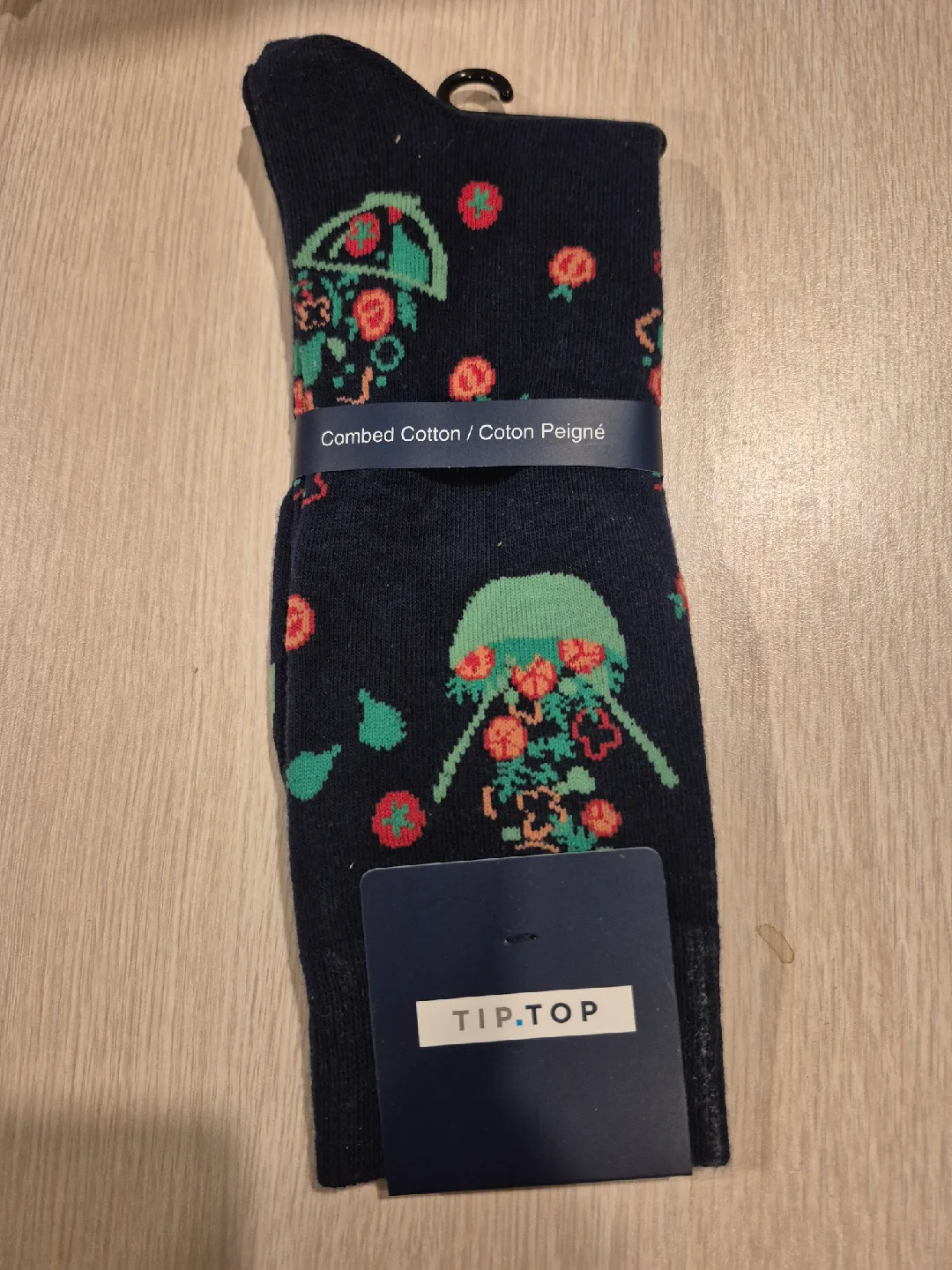 TIP.TOP Navy Patterned Socks - New thumbnail