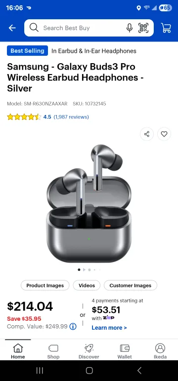 Samsung Galaxy Buds3 Pro - New! image indicator(4)