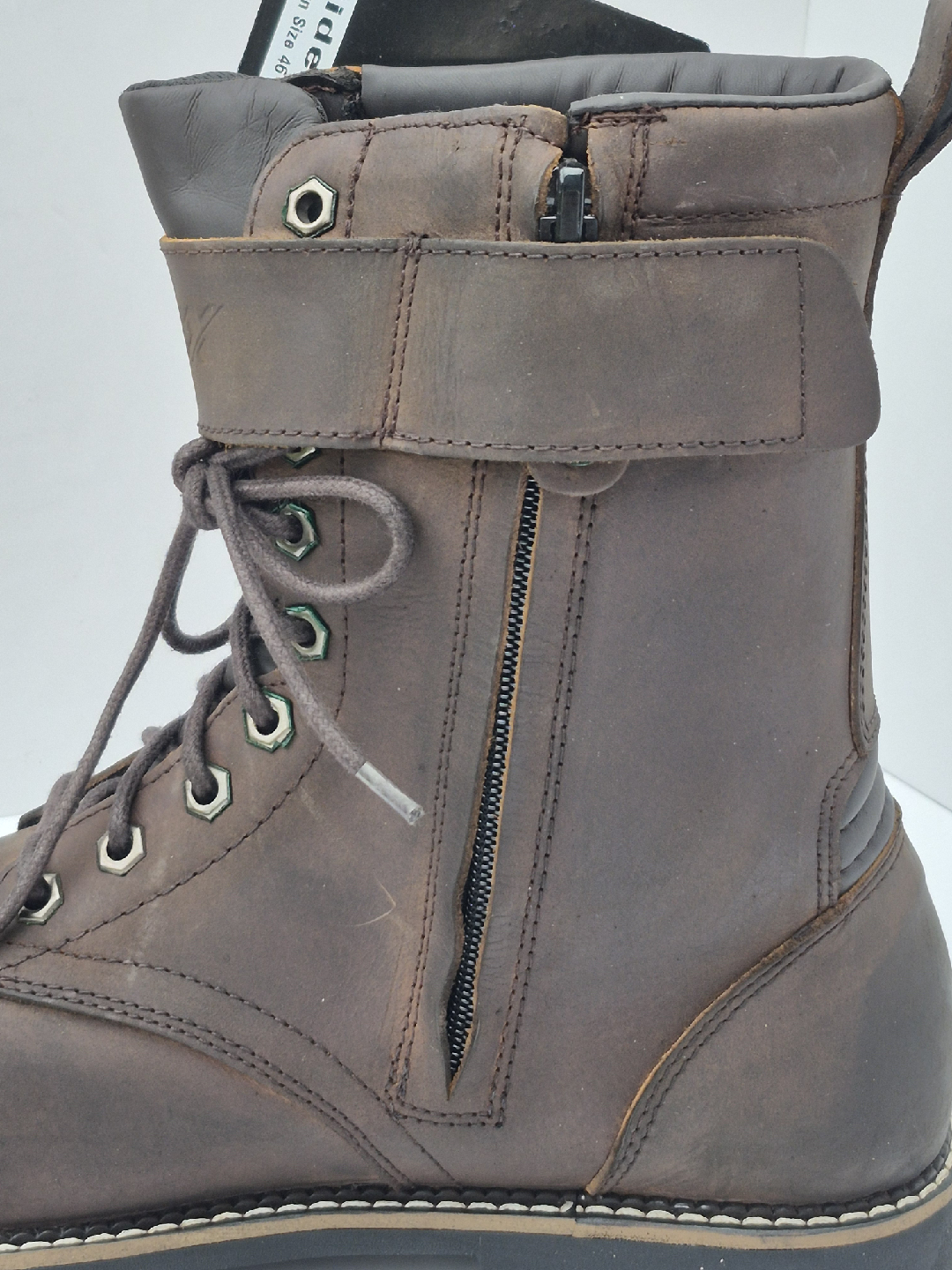 Zeta Boots - Brown Leather, Size 46