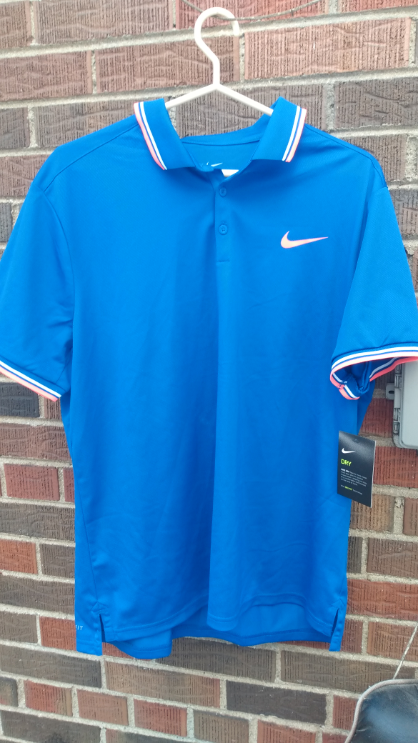 Nike Dri-FIT Blue Polo Shirt