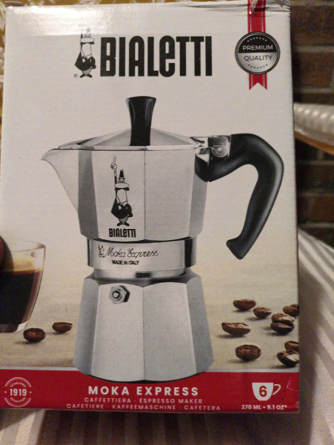 Bialetti Moka Express 6-Cup Stovetop Espresso Maker image indicator(8)