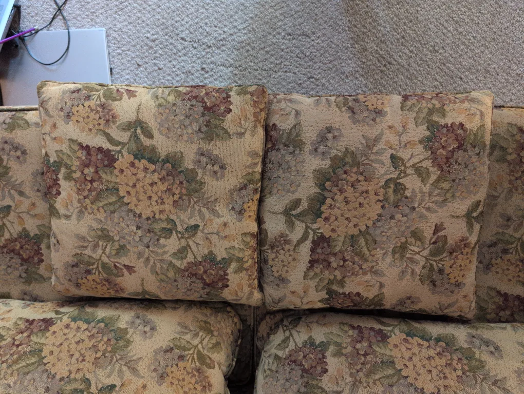 Floral Pattern Loveseat Sofa image indicator(4)