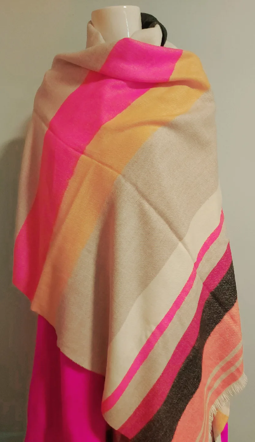 Striped Pashmina Scarf thumbnail