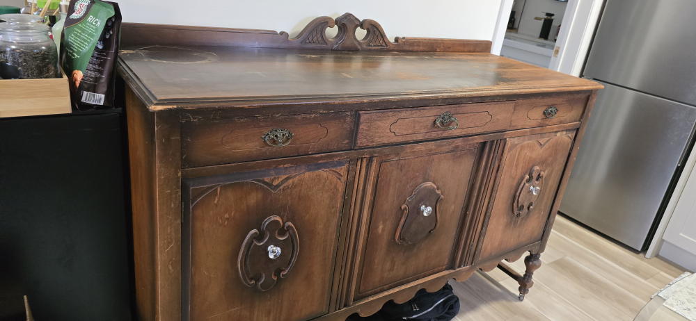 Antique Wooden Buffet Sideboard - photo 3