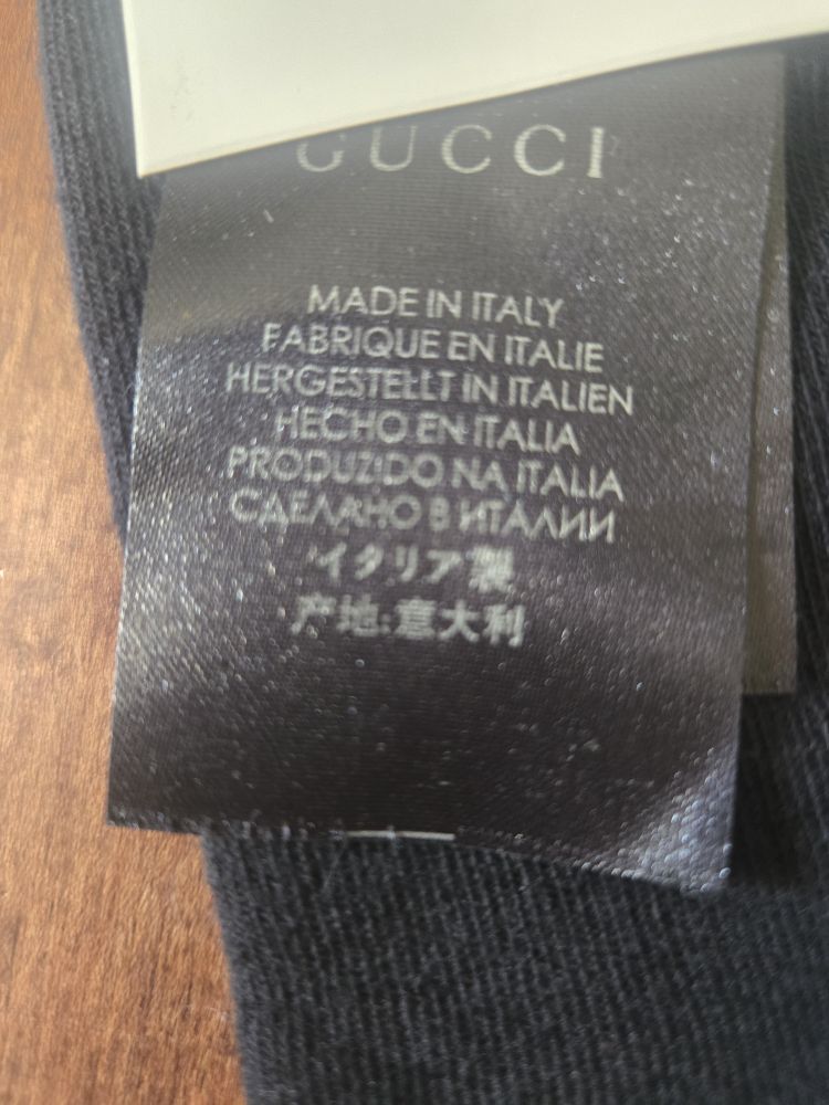 Gucci Socks - Black with Red & White Stripes - photo 4