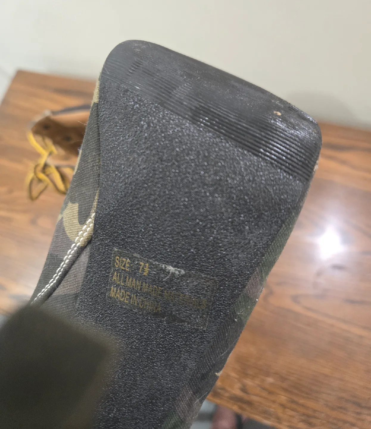 Camouflage Platform Heel Boots - Size 7.5 image indicator(4)