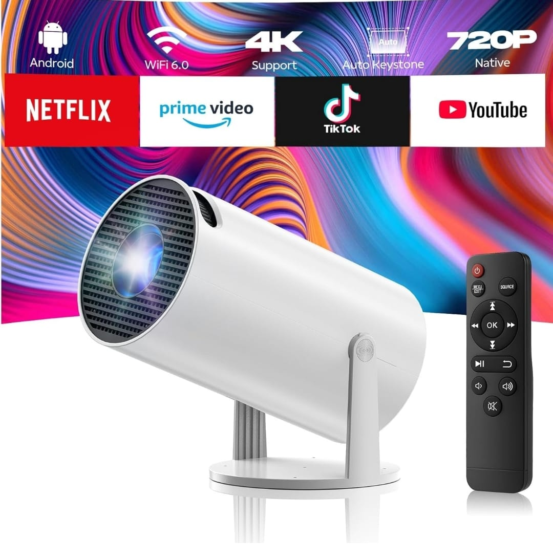Mini Portable Projector with WiFi & Bluetooth, 4K 1080P Support - photo 2