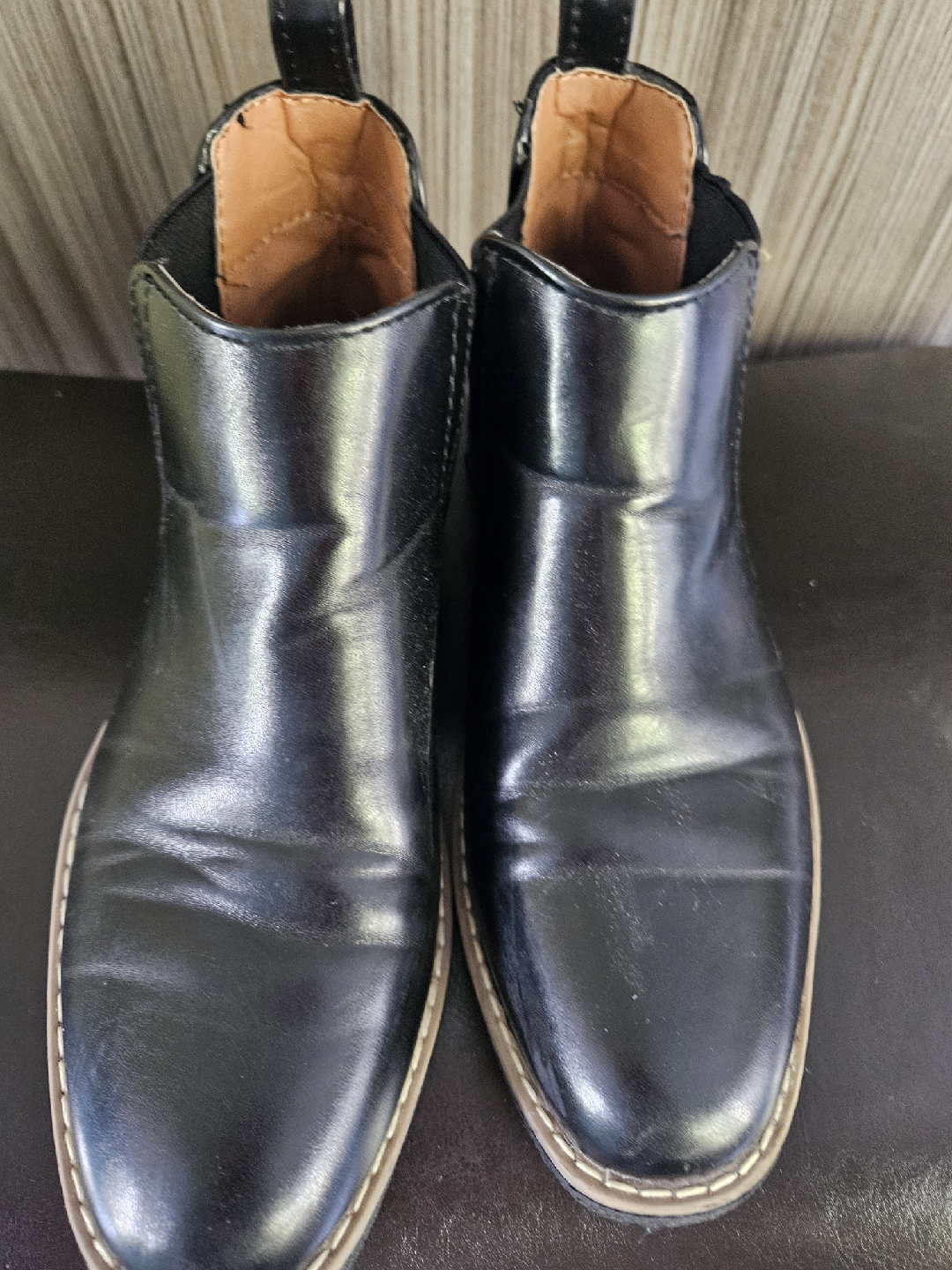 Zane Black Chelsea Boots Size 3M - photo 5