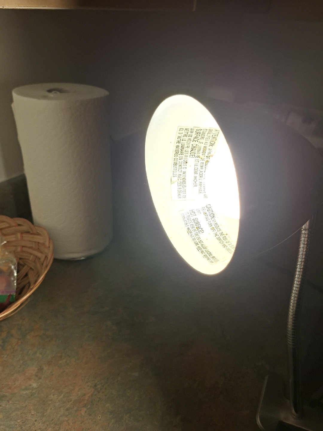 Silver Clip-On Desk Lamp - photo 3