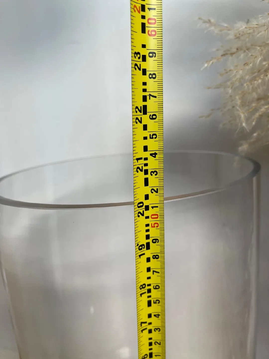 Large Clear Glass Cylinder Vase - 20 inches image indicator(3)