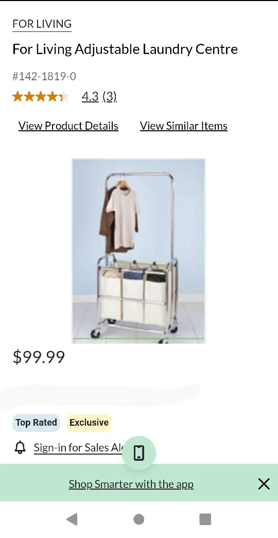 New n/Box~Laundry Sorter w/Hanger n/Wheels 🥕 image indicator(5)