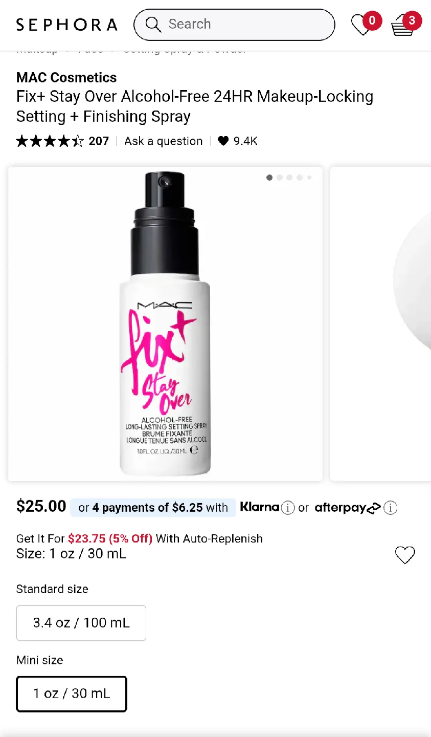 MAC Fix+ Stay Over Setting Spray - New thumbnail