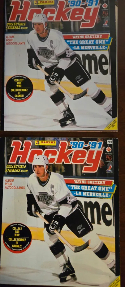 1990-91 Panini Hockey Sticker Albums Plus. image indicator(2)