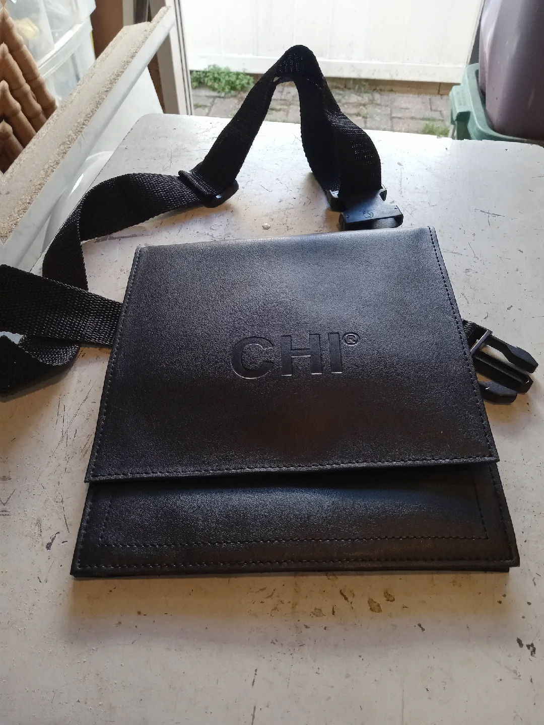 CHI Black Leather Belt Bag image indicator(2)