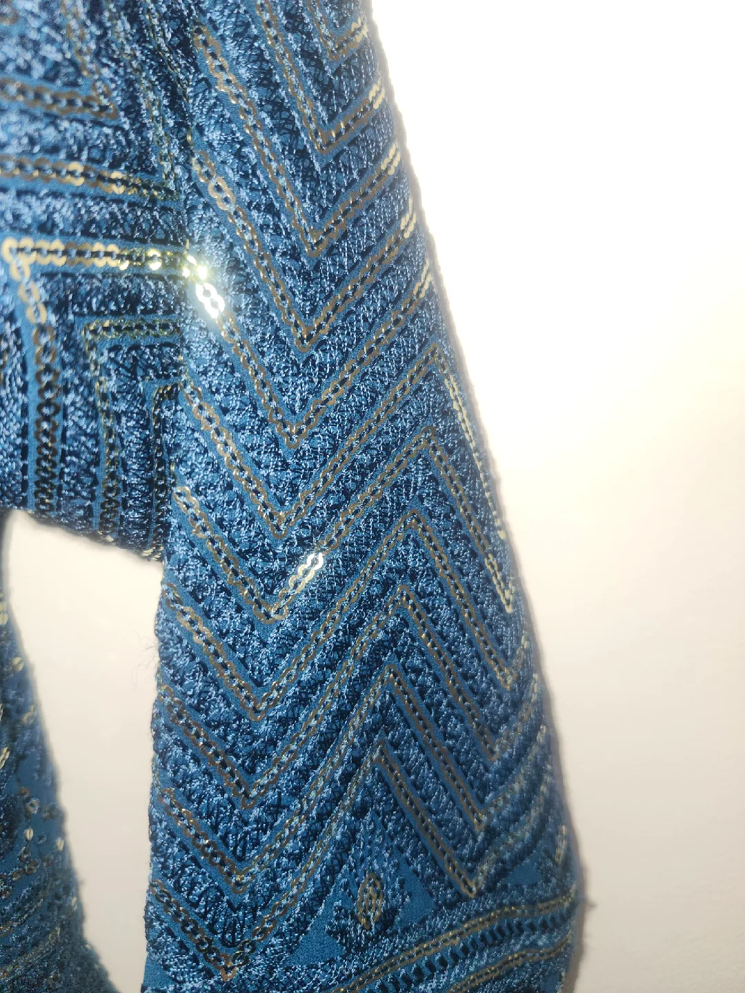 Blue teal Embellished Party Dress size 7-8 years old image indicator(3)