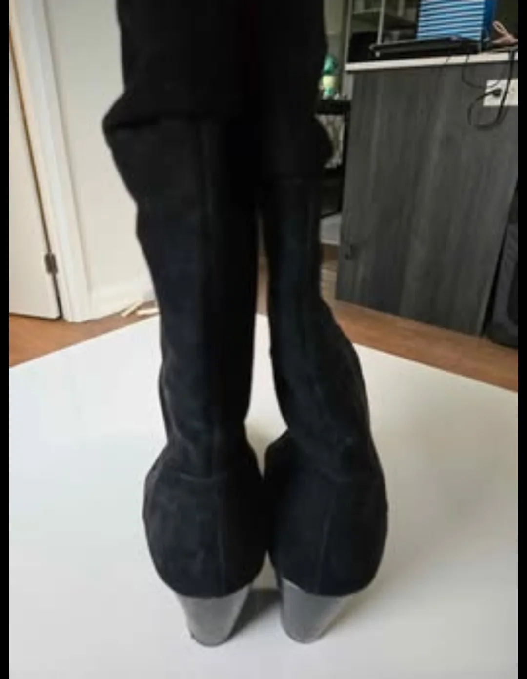 EUC Esprit Black Suede Boots - Size 8 image indicator(6)