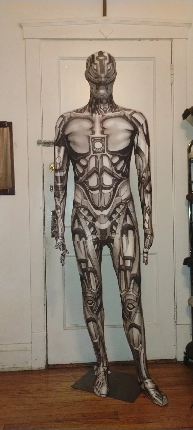 Men's Morphsuits Adults Robot Fancy Dress Costume(Size XL) thumbnail