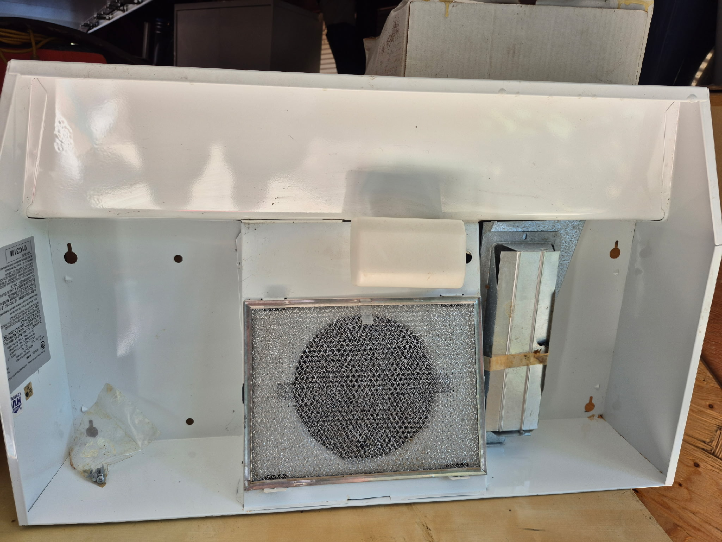 White Range Hood