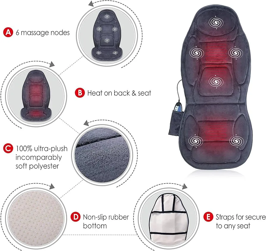 Massage Seat Cushion with Heat image indicator(5)