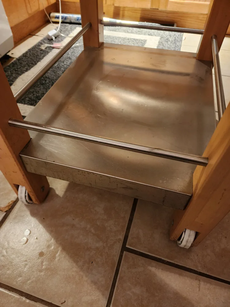 Wooden Kitchen Island Cart image indicator(3)
