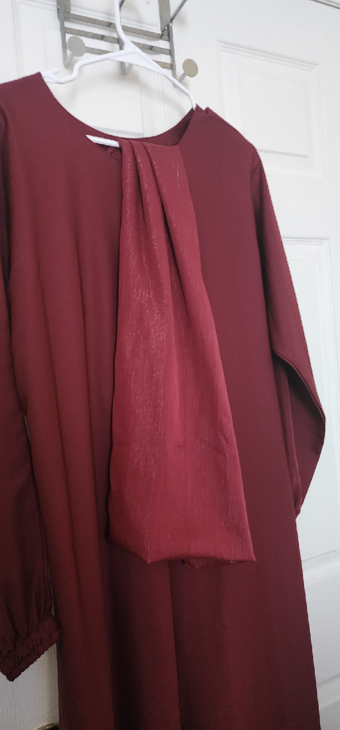 Brand New Maroon Abaya – Size 56 – Made in Dubai - photo 5