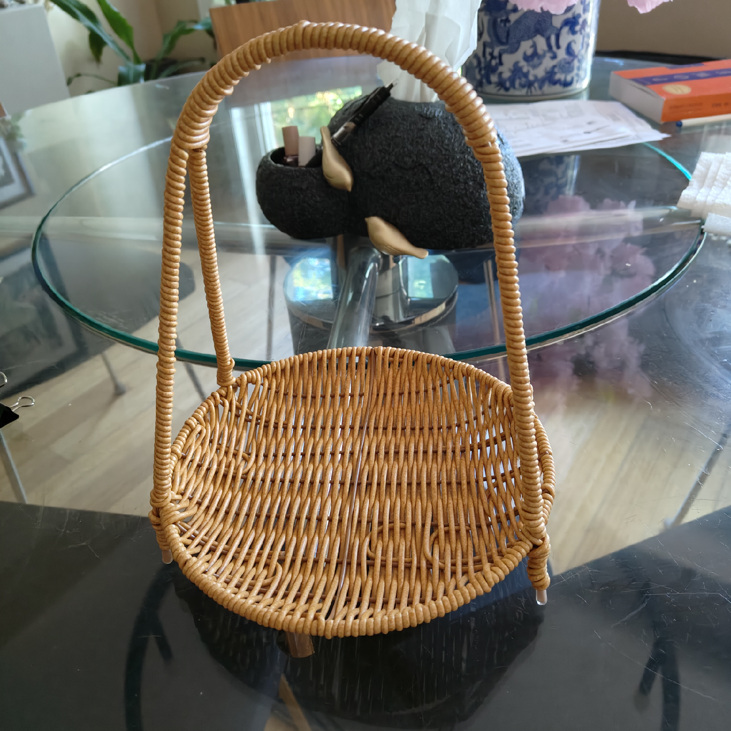 Wicker Basket with Handle - photo 2