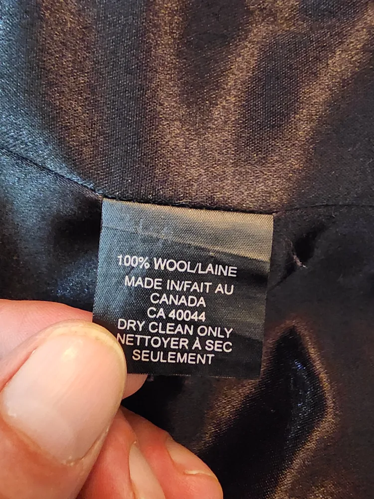 Ross Mayer Black & Off White Plaid Full Length Coat - Size 4 image indicator(6)