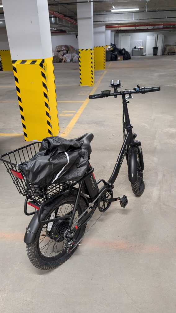 Like New INVANTI Folding Fat Tire E-Bike - Only 8 Miles! - photo 4