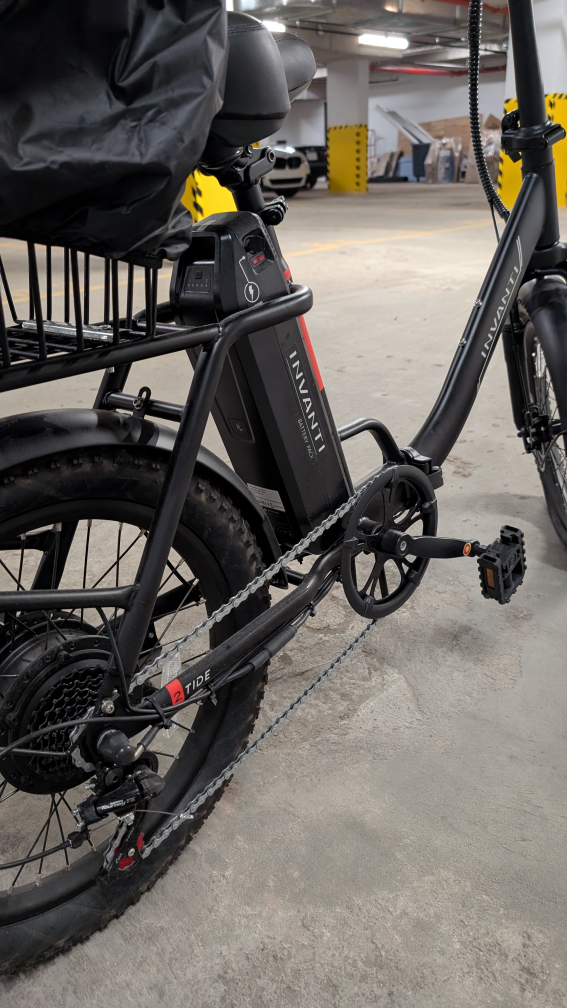 Like New INVANTI Folding Fat Tire E-Bike - Only 8 Miles! - photo 5