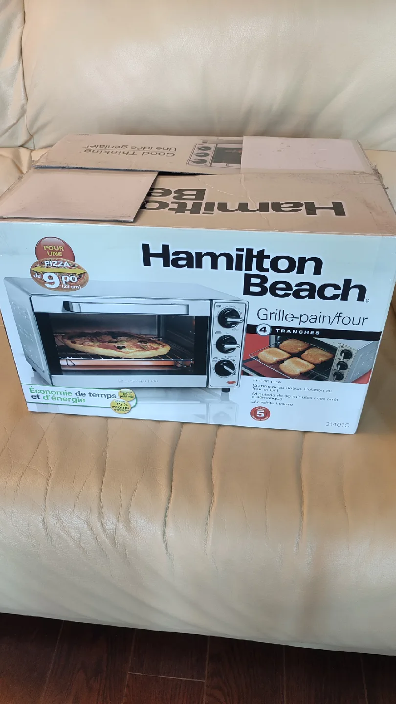 🥕Hamilton Beach Toaster Oven - used in Box thumbnail